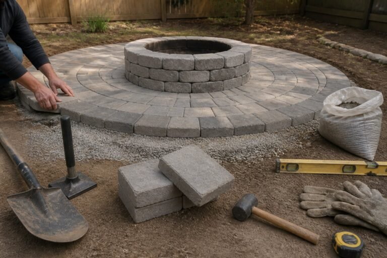 How to Build a Fire Pit Patio for Under $300: Stunning DIY Results
